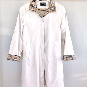 Burberry white trench coat